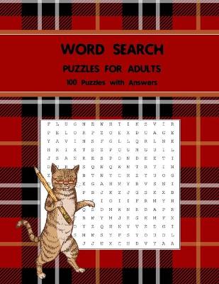 Book cover for Word Search Puzzles for Adults, 100 Puzzles with Answers