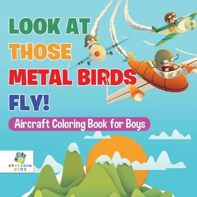 Book cover for Look At Those Metal Birds Fly! Aircraft Coloring Book for Boys