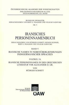 Book cover for Iranisches Personennamenbuch