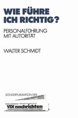 Cover of Wie Fhre Ich Richtig ?