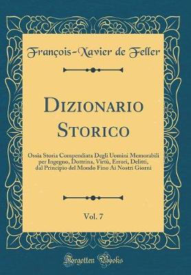 Book cover for Dizionario Storico, Vol. 7