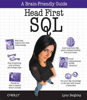 Book cover for Head First SQL