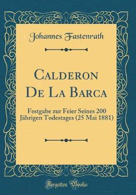 Book cover for Calderon de la Barca