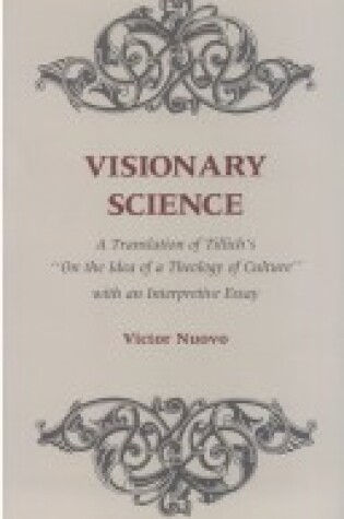 Cover of Visionary Science