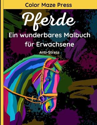 Book cover for Pferde - Ein Wunderbares Malbuch fur Erwachsene