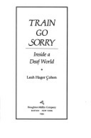 Cover of Train Go Sorry