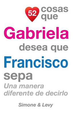 Cover of 52 Cosas Que Gabriela Desea Que Francisco Sepa