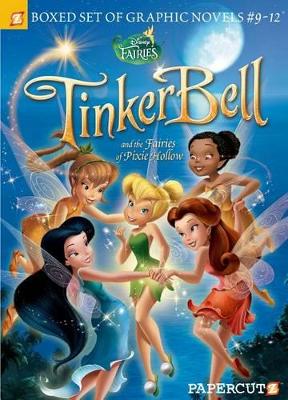 Book cover for Disney Fairies Graphic Novels Boxed Set #9-12