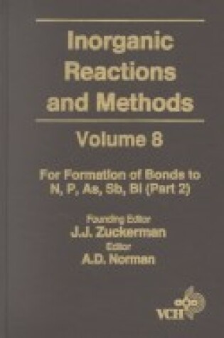 Cover of Inorganic Reactions & Methods V10 - Formation of Bonds to C, Si, Ge, Sn, PB Pt 2