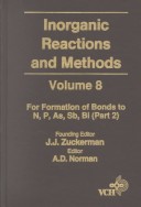 Book cover for Inorganic Reactions & Methods V10 - Formation of Bonds to C, Si, Ge, Sn, PB Pt 2