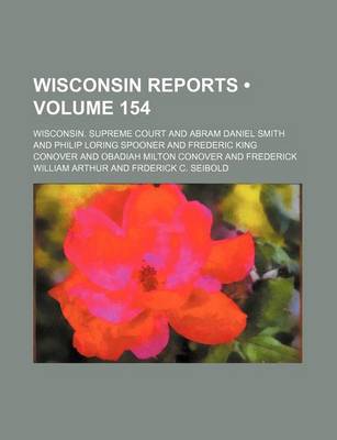 Book cover for Wisconsin Reports (Volume 154)