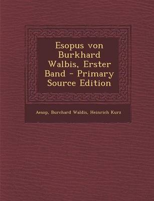 Book cover for Esopus Von Burkhard Walbis, Erster Band