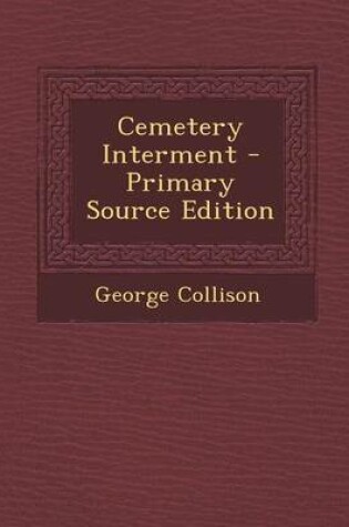 Cover of Cemetery Interment