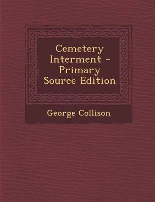 Book cover for Cemetery Interment