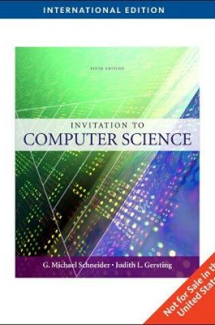 Cover of Invitation to Computer Science, International Edition