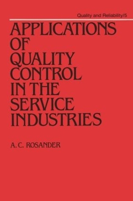 Book cover for Applications of Quality Control in the Service Industries