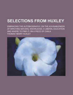 Book cover for Selections from Huxley