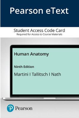 Book cover for Pearson eText Human Anatomy -- Access Card