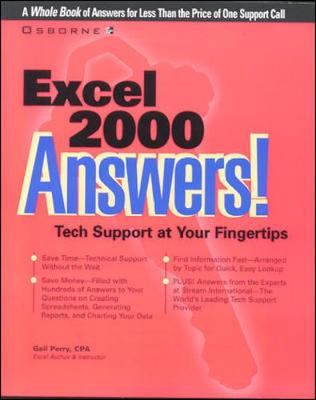 Book cover for Excel 2000 Answers!