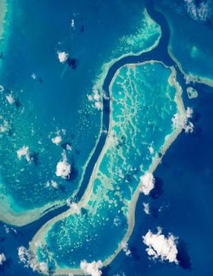 Book cover for The Great Barrier Reef from Space, Jumbo Oversized