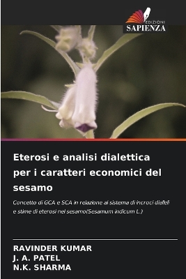 Book cover for Eterosi e analisi dialettica per i caratteri economici del sesamo