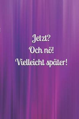 Book cover for Jetzt? Och noe! Vielleicht spater!