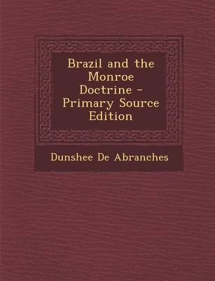 Book cover for Brazil and the Monroe Doctrine