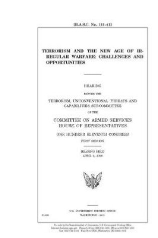 Cover of Terrorism and the new age of irregular warfare