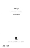 Book cover for Europe