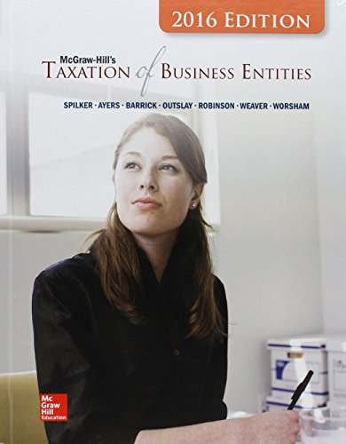 Book cover for McGraw-Hill's Taxation of Business Entities, 2016 Edition