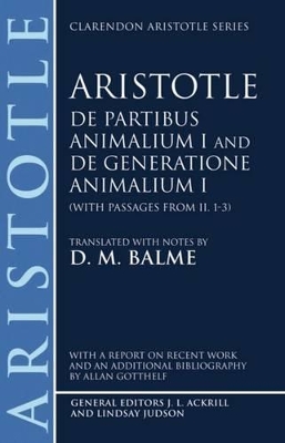 Cover of De Partibus Animalium I and De Generatione Animalium I (with passages from Book II. 1-3)