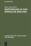 Book cover for Einfuhrung in Das Roemische Brevier