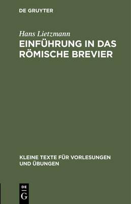 Cover of Einfuhrung in Das Roemische Brevier