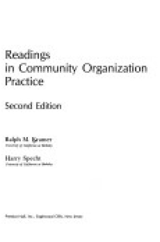 Cover of Readings in Community Organization Practice