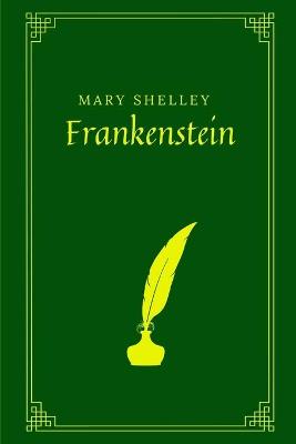 Book cover for Frankenstein by Mary Shelley