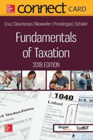 Cover of Connect Access Card for Fundamentals of Taxation 2018 Edition