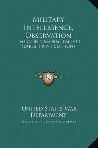 Cover of Military Intelligence, Observation