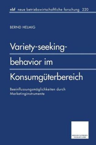 Cover of Variety-seeking-behavior im Konsumgüterbereich