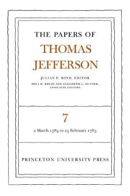 Book cover for The Papers of Thomas Jefferson, Volume 7