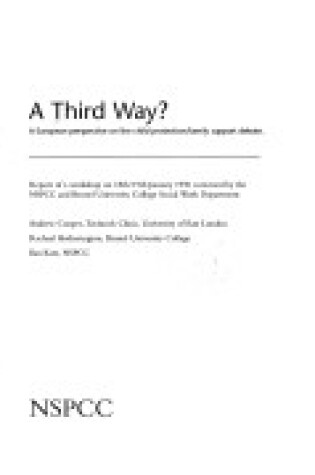 Cover of A Third Way?