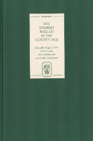 Cover of The Spanish Ballad in the Golden Age