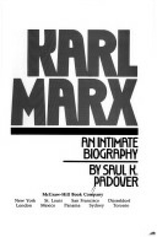 Cover of Karl Marx