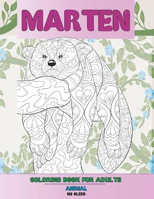 Cover of Coloring Book for Adults No Bleed - Animal - Marten