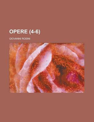 Book cover for Opere (4-6)