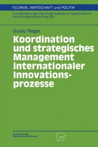 Cover of Koordination und strategisches Management internationaler Innovationsprozesse