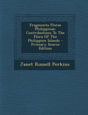 Book cover for Fragmenta Florae Philippinae