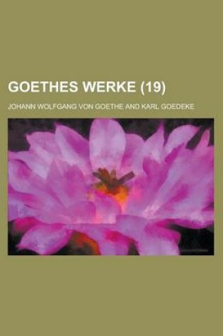 Cover of Goethes Werke (19)