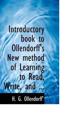 Book cover for Introductory Book to Ollendorff's New Method of Learning to Read and Write