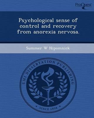 Book cover for Psychological Sense of Control and Recovery from Anorexia Nervosa