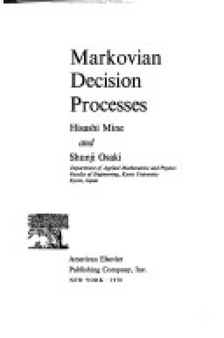 Cover of Markovian Decision Processes